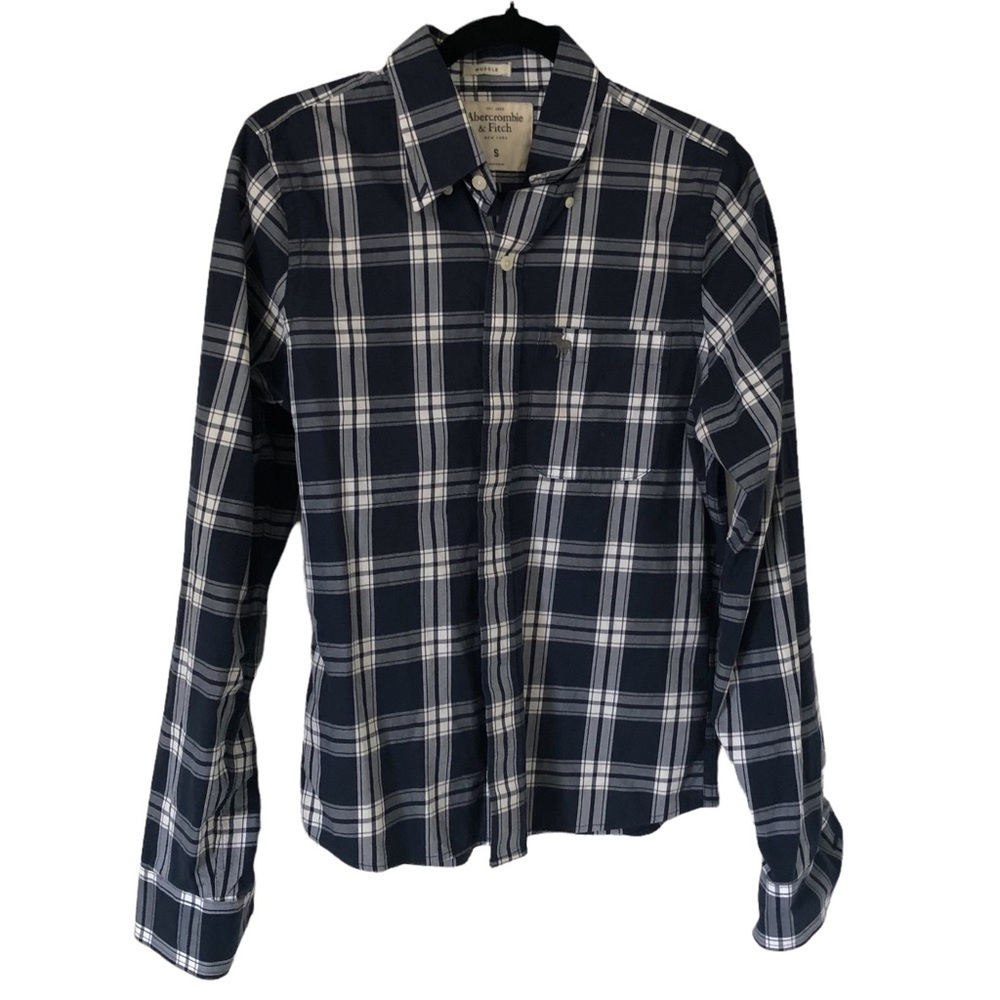 ABERCROMBIE & FITCH plaid flannel button-down Shirt